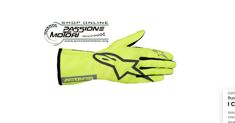Guanto Bambino Tech-1 Race S V2 Pure colore Giallo