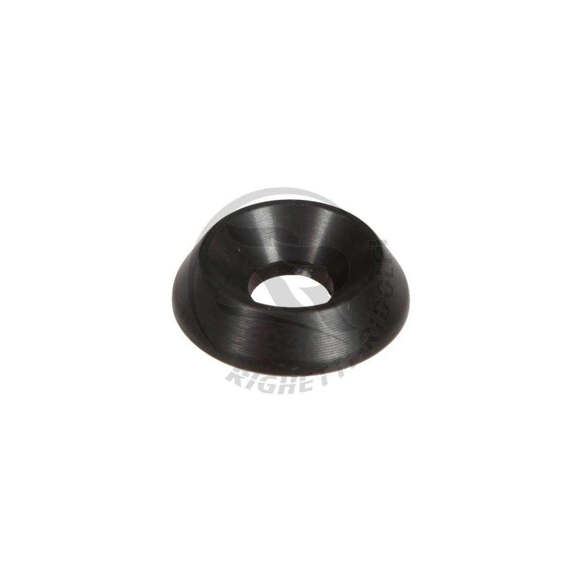 Rondelle svasate in alluminio 18x6 - Anodizzato nero