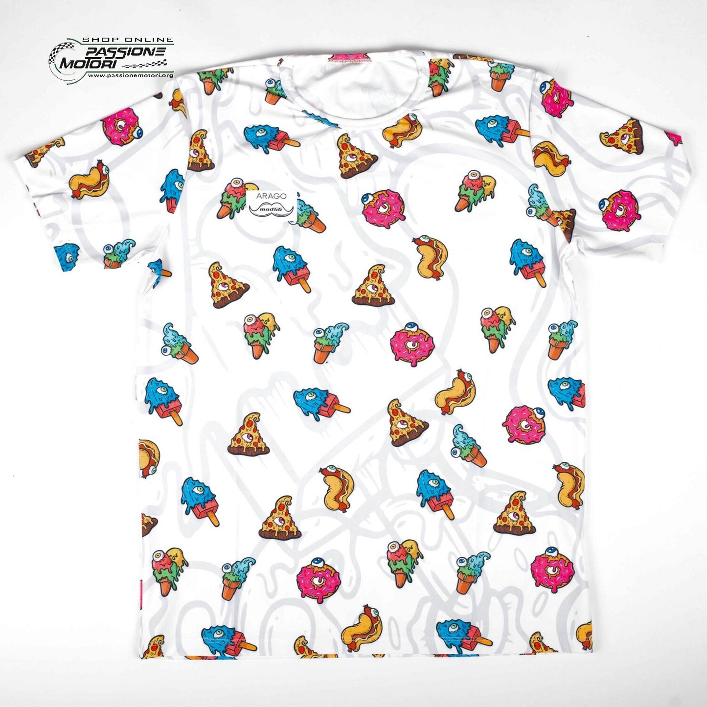 Maglia Mad56 Food Bianca