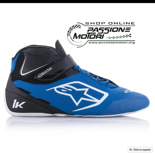 Scarpe Alpinestars Tech-1 K V2 Blu/Nero/Bianco