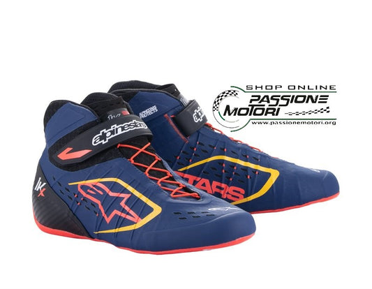 Scarpe Alpinestars KX V2 Blu/Rosso/Giallo