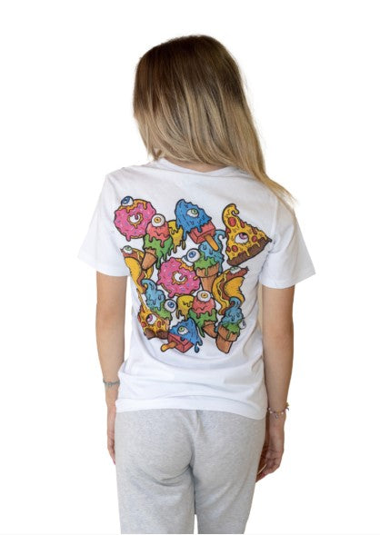 T-Shirt Food Mad Bianca Tg. M