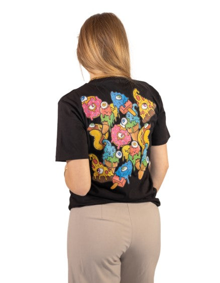 T-Shirt Food Mad Nera Tg. M