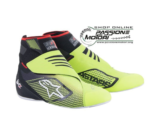 Scarpe Alpinestars KZ V2 Nero/Giallo Fluo