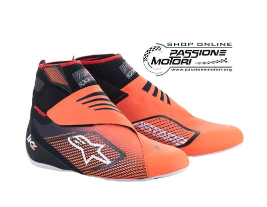 Scarpe Alpinestars KZ V2 Nero/Arancione Fluo