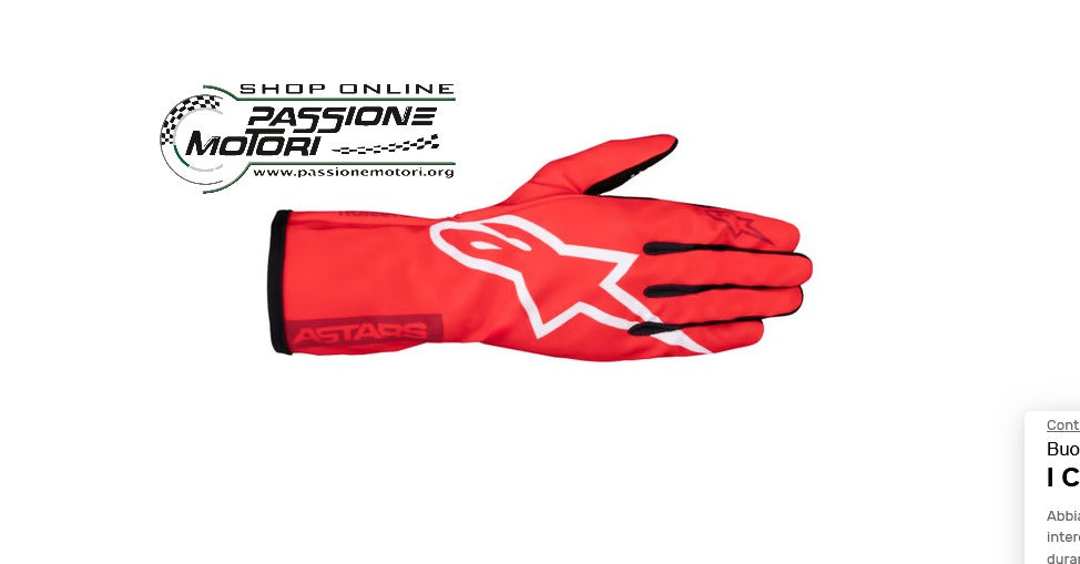 Guanto Adulto Tech-1 K Race V2 Pure Colore Rosso