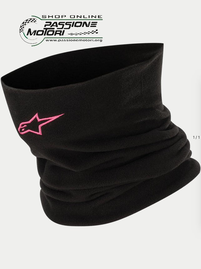 Scaldacollo Nero/Fucsia