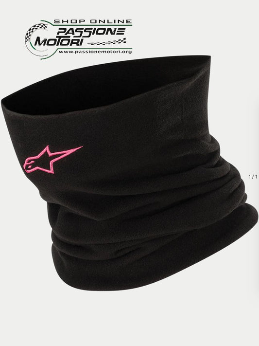 Scaldacollo Nero/Fucsia