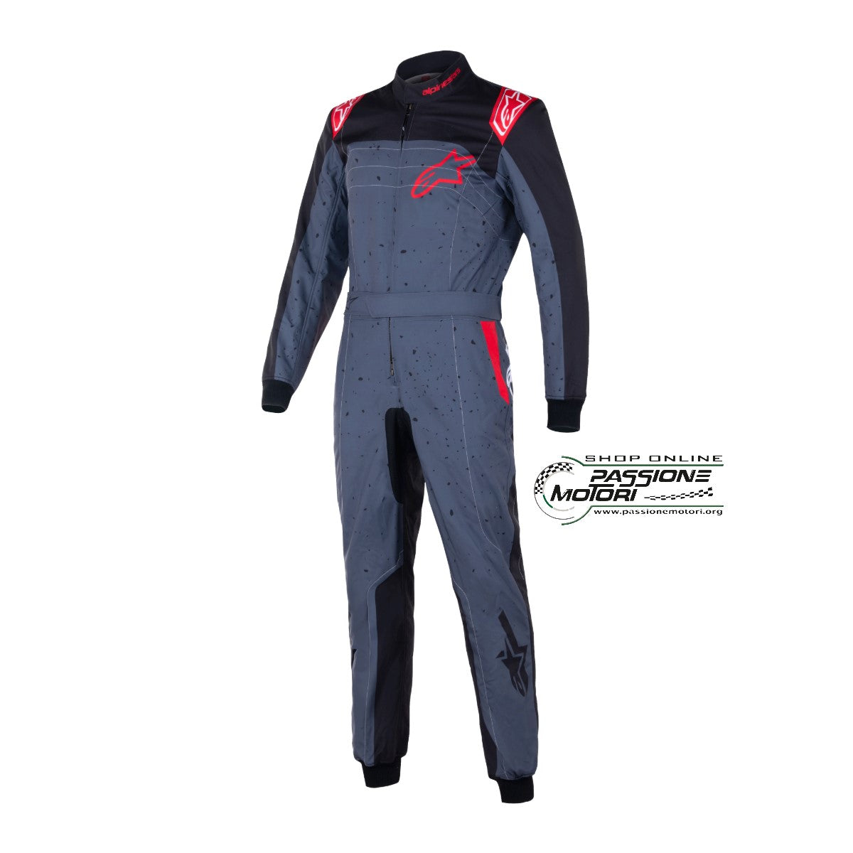 Tuta Alpinestars KMX-9 V3 Graph 6 Antracite/Nero/Rosso