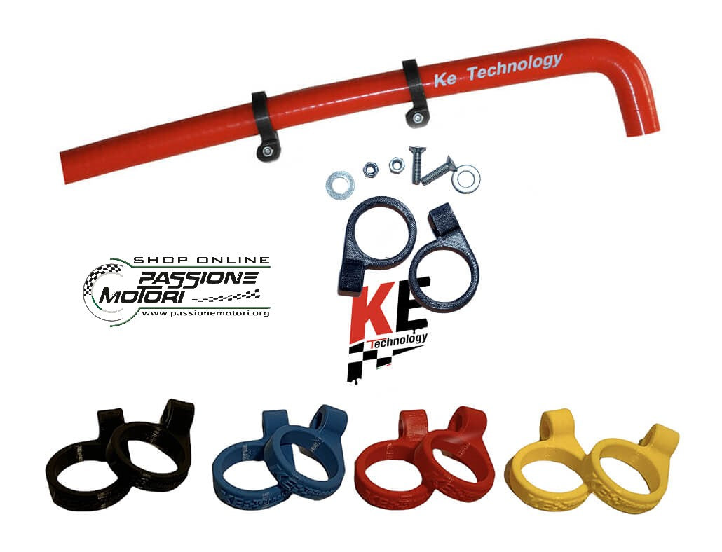 Supporto tubo radiatore KE Rosso
