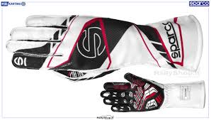 Guanti Kart Sparco K-ARROW PLUS - NEW! FIA 8877-2022 Colore Bianco Nero