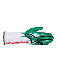 Guanti Alpinestars Tech 1-K V3 Adulto Bianco/Verde/Rosso