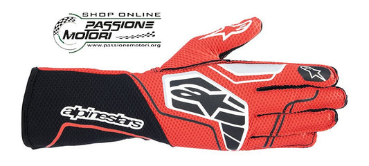 Guanti karting Alpinestars Tech-1 KX V4 Nero/Rosso Omologato FIA 8877-2022