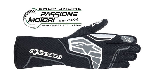 Guanti karting Alpinestars Tech-1 KX V4 Nero/Antracite Omologato FIA 8877-202
