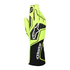 Guanti karting Alpinestars Tech-1 KX V4 Giallo FLuo Omologato FIA 8877-202