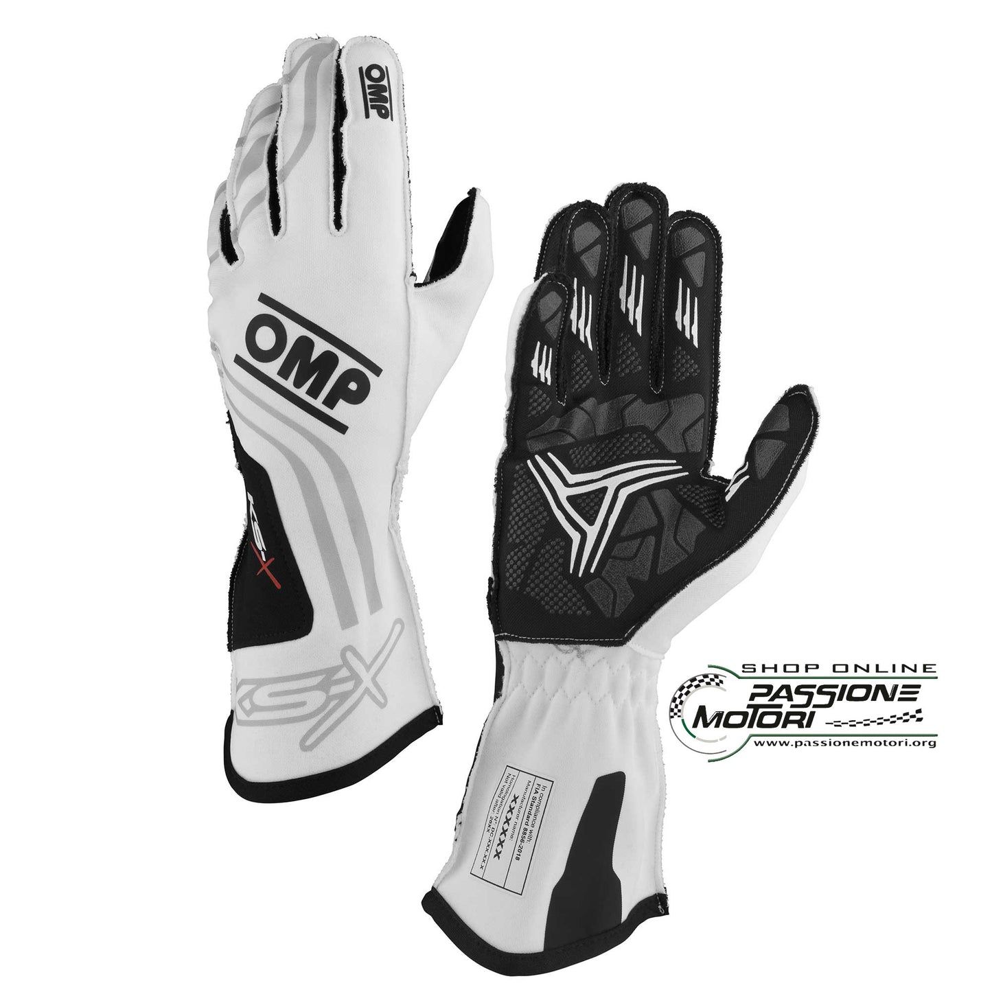 GUANTI KART KS-X FIA 8877-2022 Bianco