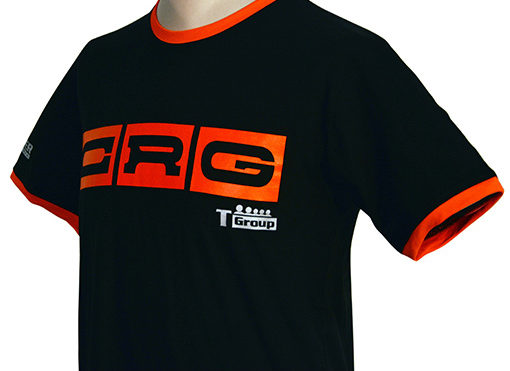 T-Shirt CRG nera & Arancio