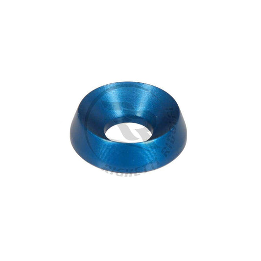 Rondelle svasate in alluminio 19x8 - Anodizzato blu