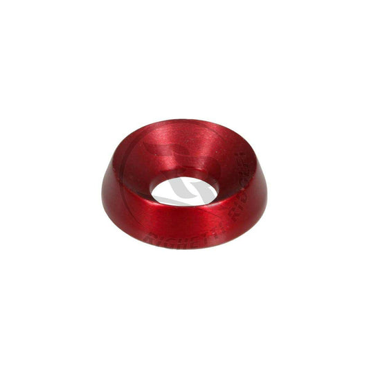 Rondelle svasate in alluminio 19x8 - Anodizzato rosso