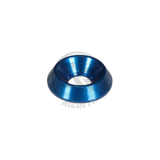 Rondelle svasate in alluminio 18x6 - Anodizzato blu