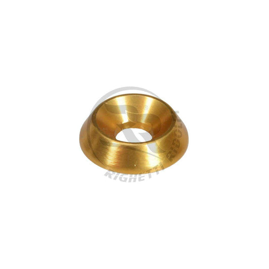 Rondelle svasate in alluminio 18x6 - Anodizzato oro