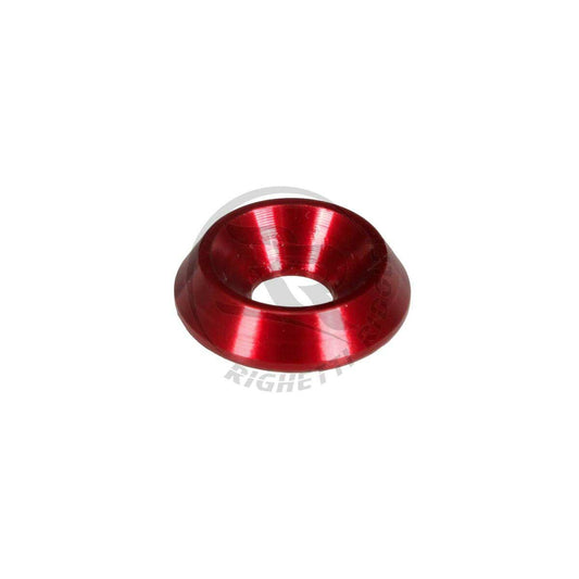 Rondelle svasate in alluminio 18x6 - Anodizzato rosso