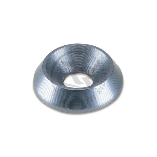 Rondelle svasate in alluminio 18x6 - Anodizzato titanio
