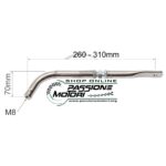 Supporto 70mm curvo regolabile